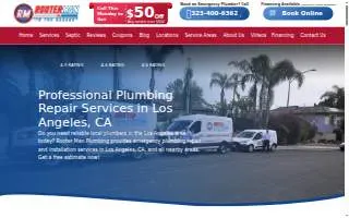Rooter Man Plumbing of Los Angeles website
