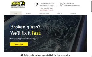 Safe Auto Glass Co of Los Angeles website