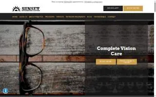 Sunset Optometric Center website