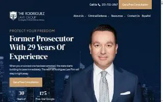 The Rodriguez Law Group Los Angeles Criminal Defense Attorneys website