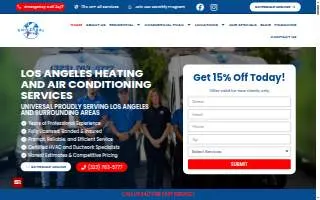 Universal Heating & Air website