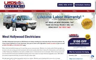 USA Electric West Hollywood of Los Angeles website