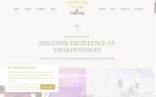 Vivaldi Venues & Catering website