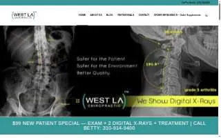 West Los Angeles Chiropractic website