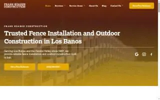 Frank Soares Construction website