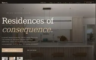 Barcci Builders website