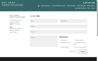 Bay Area Rodent Solutions website