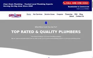 Clear Drain Plumbing website