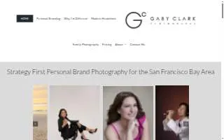 Gaby Clark Photography website