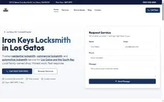 Iron Keys Locksmith website