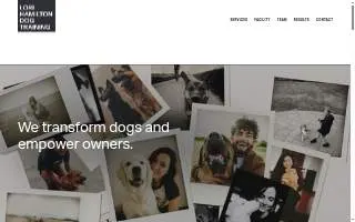 Lori Hamilton Dog Training website