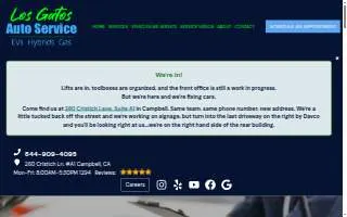 Los Gatos Auto Service website