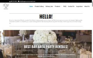 Los Gatos Event Rentals website