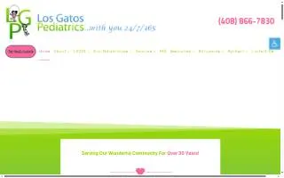 Los Gatos Pediatrics website