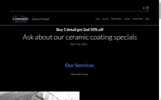 Luxury1 Detail website