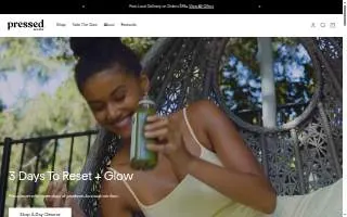Pressed Juicery of Los Gatos website