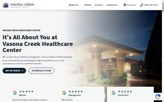 Vasona Creek Healthcare Center website
