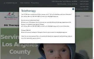 DG Therapy Group of Lynwood website