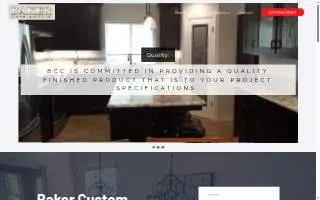 Baker Custom Cabinets Inc website