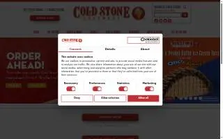 Cold Stone Creamery of Madera website