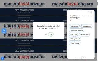 Maison Law Accident and Injury Lawyers of Madera website