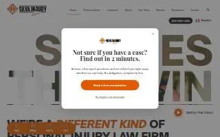 Silva Injury Law, Inc. of Madera website