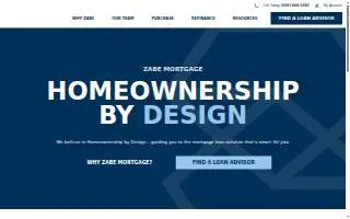 ZABE Mortgage Group website