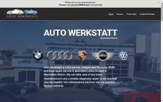 Auto Werkstatt website