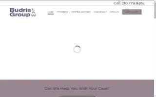 Budris Law Group, PC of Manhattan Beach website