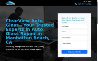 ClearView Auto Glass Repair website