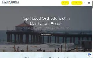 Hom Orthodontics website