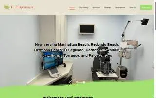 Leaf Optometry website