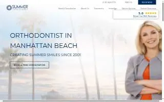 Summer Orthodontics website