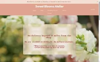 Sweet Blooms Atelier website