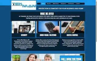 TekMan Security & AV of Manhattan Beach website