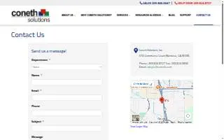 Coneth Solutions, Inc. website