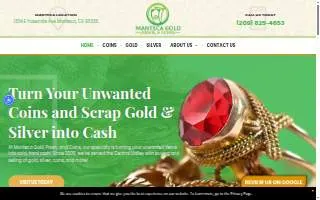 Manteca Gold, Pawn & Coins website