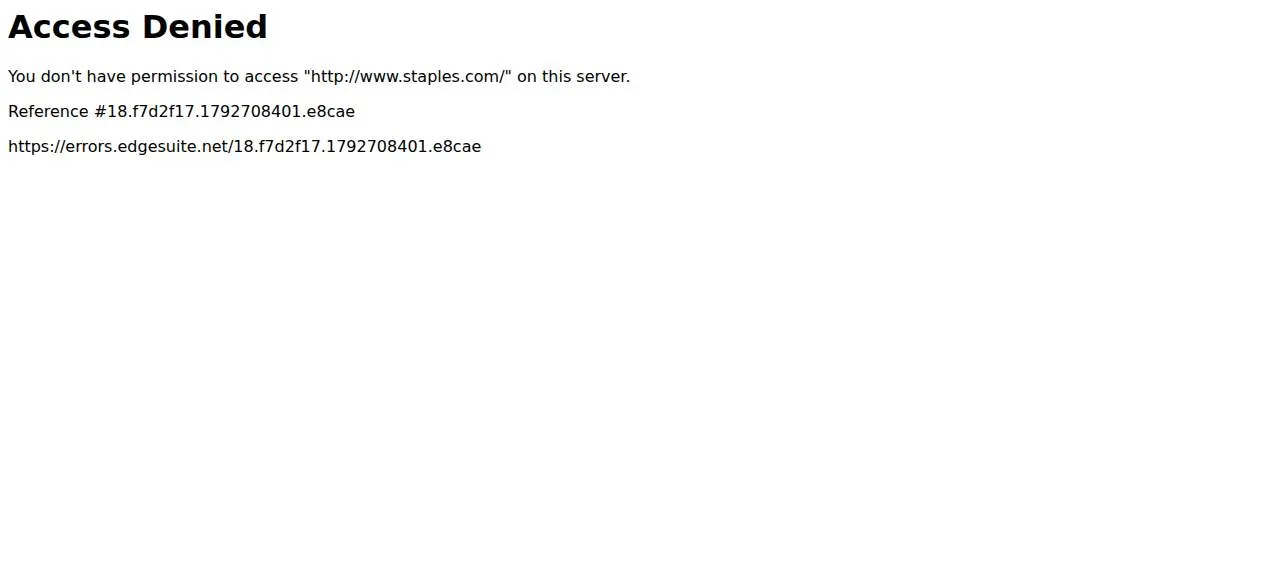 Staples of Manteca website