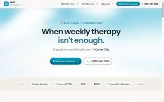 Behavioral Health Adult Services of Marina website