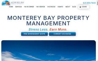 Monterey Bay Property Management of Marina website