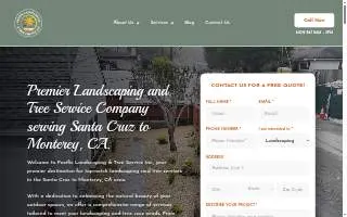 Pacific Garden Landscaping website