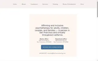 The Marina Counseling Center, Downtown office website