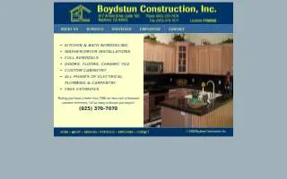 Boydstun Construction Inc. website