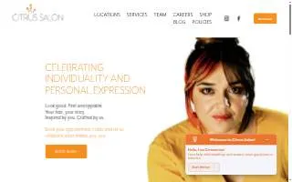 Citrus Salon of Martinez website