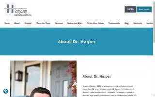 Harper Orthodontics: Stephen Harper, DDS website