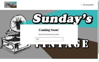 Sunday's Best Thrift Shop website