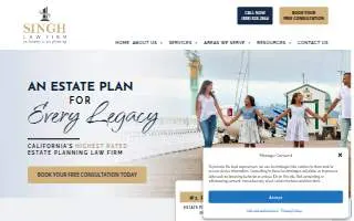 The Singh Law Firm of Maywood website