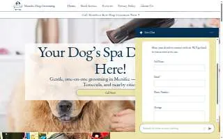 Menifee Dog Grooming website