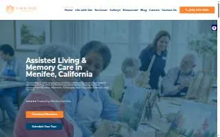 Sunny Rose Senior Living website