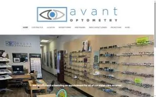Avant Optometry website
